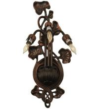 Meyda Black 12523 - 7"W Pond Lily 3 LT Wall Sconce Hardware