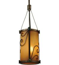 Meyda Black 125507 - 5.25"W Cilindro Sorbonn Mini Pendant