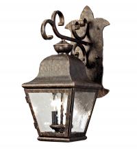 Meyda Black 126900 - 9" Wide Palmer Wall Sconce