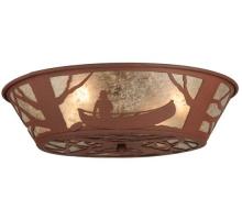 Meyda Black 127250 - 22.5" Wide Canoe At Lake Flushmount