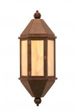 Meyda Black 128018 - 10" Wide Plaza Lantern Wall Sconce