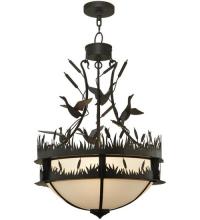 Meyda Black 128142 - 24"W Ducks in Flight Inverted Pendant