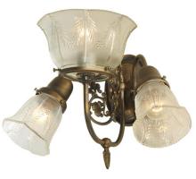 Meyda Black 128581 - 15" Wide Revival Gas & Electric 3 Light Wall Sconce