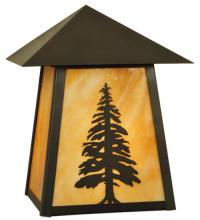 Meyda Black 129502 - 9"W Stillwater Tall Pine Wall Sconce