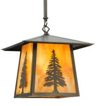 Meyda Black 129504 - 12"Sq Stillwater Tall Pine Pendant