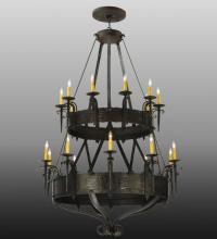 Meyda Black 129518 - 45"W Costello 20 LT Two Tier Chandelier