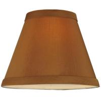 Meyda Black 130390 - 6"W X 4.75"H Faille Taupe Shade