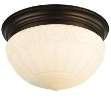 Meyda Black 130633 - 15.25" Wide White Puffy Rose Flushmount