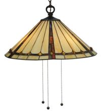 Meyda Black 130744 - 20"W Belvidere Pendant