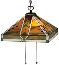 Meyda Black 130750 - 17"Sq Abilene Pendant