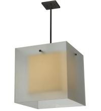 Meyda Black 130764 - 17.5"Sq Quadrato Shadow Box Pendant