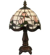 Meyda Black 132340 - 12" High Roseborder Mini Lamp