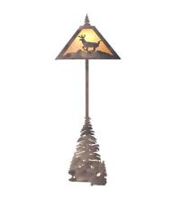 Meyda Black 13260 - 77" High Lone Deer Floor Lamp