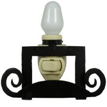 Meyda Black 132611 - 4"W Bracket Night Light