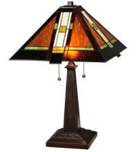 Meyda Black 132673 - 24"H Montana Mission Table Lamp