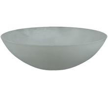 Meyda Black 133025 - 9"W X 3"H Bowl Frosted Glass Shade