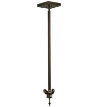 Meyda Black 133340 - 8.5"W Mahogany Bronze 3 LT Inverted Pendant Hardware