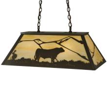 Meyda Black 133345 - 33" Long Steer Oblong Pendant