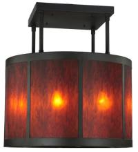 Meyda Black 133449 - 36"W Cilindro Vicksburg Semi-Flushmount