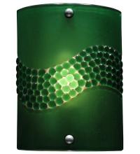 Meyda Black 133701 - 8.25"W Metro Fusion Green Pietre Wall Sconce