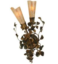 Meyda Black 134696 - 10"W Vinca Vine 2 LT Wall Sconce