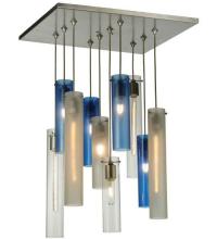 Meyda Black 135045 - 17"Sq Cilindro 10 LT Cascading Pendant