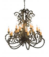 Meyda Black 135611 - 48" Wide Serratina Chandelier