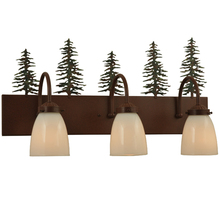 Meyda Black 135960 - 24" Wide Tall Pines 3 Light Vanity Light