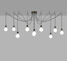 Meyda Black 136207 - 120"W Castiliolite 10 LT Pendant