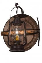 Meyda Black 136391 - 14.5"W Miners Lantern Wall Sconce