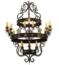 Meyda Black 136480 - 60"W Santino 24 LT Chandelier