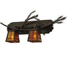 Meyda Black 136511 - 25"W Pine Branch Valley View 2 LT Vanity Light