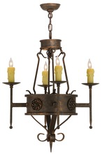 Meyda Black 136537 - 24"W Lorenzo 4 LT Chandelier