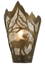 Meyda Black 136672 - 8"W Moose at Dawn Right Wall Sconce