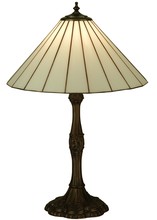 Meyda Black 137668 - 26.5"H Duncan White Table Lamp