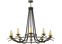 Meyda Black 137894 - 58"W Octavia 10 LT Chandelier