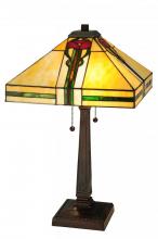 Meyda Black 138117 - 23"H Parker Poppy Table Lamp