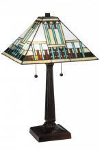 Meyda Black 138119 - 23"H Prairie Peaks Table Lamp