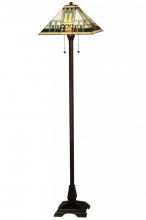 Meyda Black 138129 - 62"H Prairie Peaks Floor Lamp