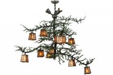 Meyda Black 138383 - 48"W Pine Branch Valley View 12 LT W/Uplights Chandelier