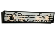 Meyda Black 139331 - 31"W Lighthouse W/Sailboat Vanity Light