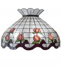 Meyda Black 14070 - 20" Wide Roseborder Shade