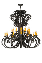 Meyda Black 141577 - 50"W Serratina 24 LT Chandelier