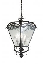 Meyda Black 141719 - 13" Wide Fleur 4 Light Pendant