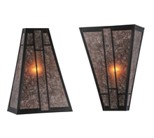 Meyda Black 142006 - 12"W Yosemite Wall Sconce