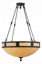 Meyda Black 142727 - 28" Wide Capella Inverted Pendant