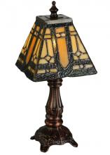 Meyda Black 142878 - 12"H Sierra Prairie Mission Mini Lamp