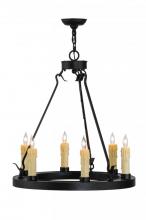 Meyda Black 143056 - 24" Wide Deina 6 Light Chandelier