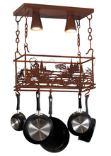 Meyda Black 143744 - 24" Long Fly Fishing Creek Pot Rack