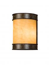 Meyda Black 144048 - 8" Wide Wyant Wall Sconce